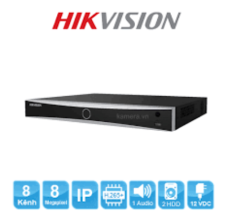 Đầu Ghi IP Hikvission DS-7608NXI-K1 (8 Cổng, Vỏ Sắt)