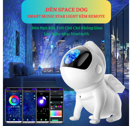 Đèn led chiếu space DOG bl-tkg06, remos, bluetooth