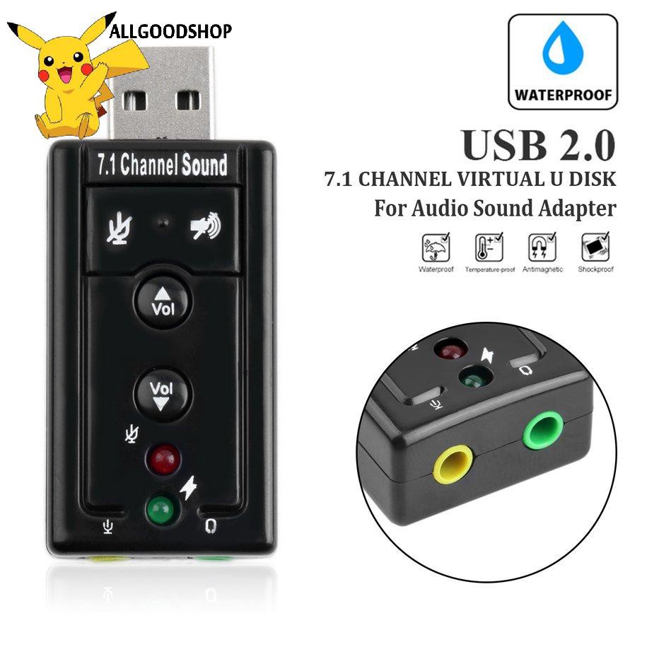 Đầu cắm USB ra Sound 7.1 (Cam/Đen) VSP