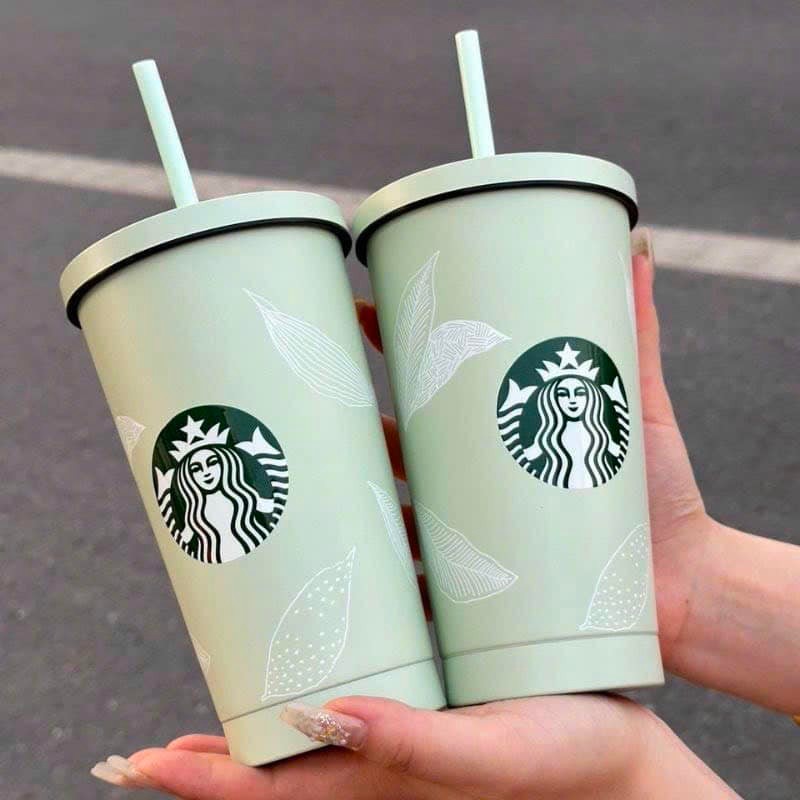 Ly giữ nhiệt Starbuck Xanh Mint xinh xắn size 500ml (nhỏ)