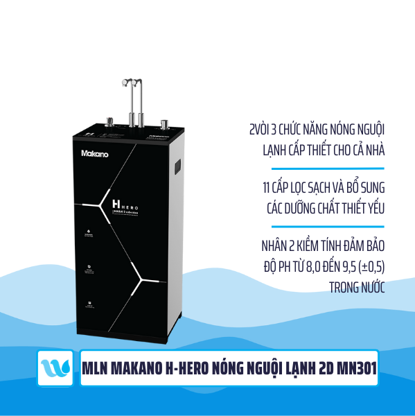 Máy lọc nước nóng ngội lạnh Makano MN301