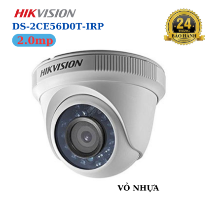Camera Hikvision 2.0mp DS-2CE56D0T-IRP ( Vỏ Nhựa )