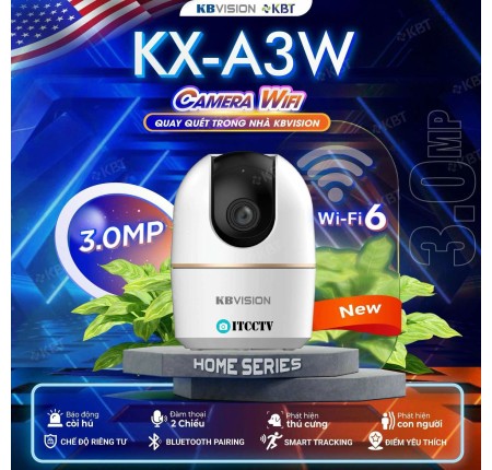Camera Wifi 3.0Mp Kbvission KX-A3W Chính Hãng