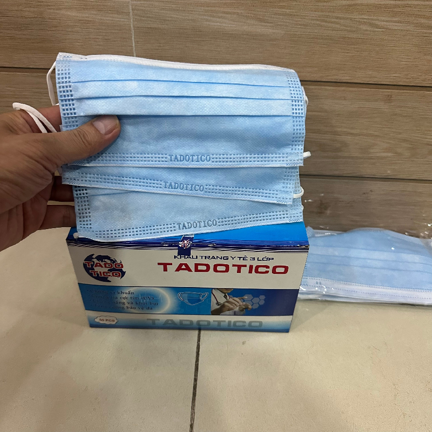 Khảu trang y tế 3 lớp Tadotico (hộp 50 cái)