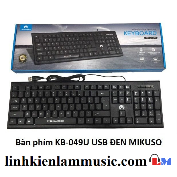 Bàn phím máy tính có dây Mikuso KB-049U