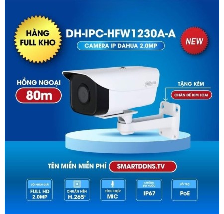 Camera IP Wifi Dahua 2.0mp IPC-HFW1230A-A