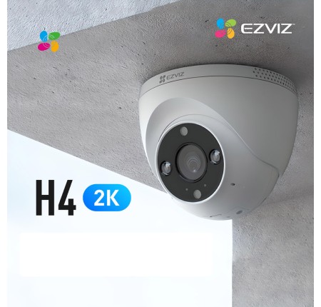 Camera Wifi 3.0mp Ezviz H4 2K Dome Chính Hãng