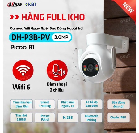 Camera Wifi Dahua 3.0mp Picoo B1 DH-P3B-PV