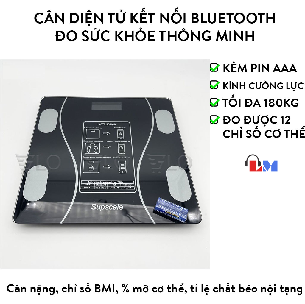 Cân Điện Tử Bluetooth Kết Nối APP điện thoại (Loại Rẻ)