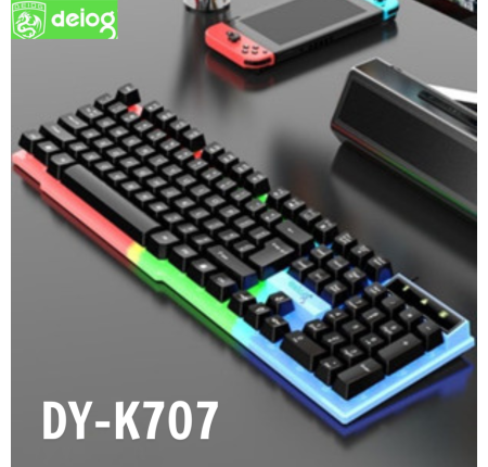 Keyboard Phím Giả Cơ Deiog DY-K707 Led RGB Usb Chính Hãng