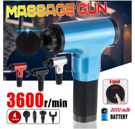 Máy Massage Gun KH-320 ( 4 Đầu ) Đầu Đồng Cao Cấp