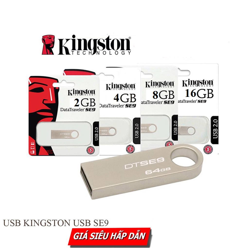 USB Kingston SE9 nhôm mini 4GB