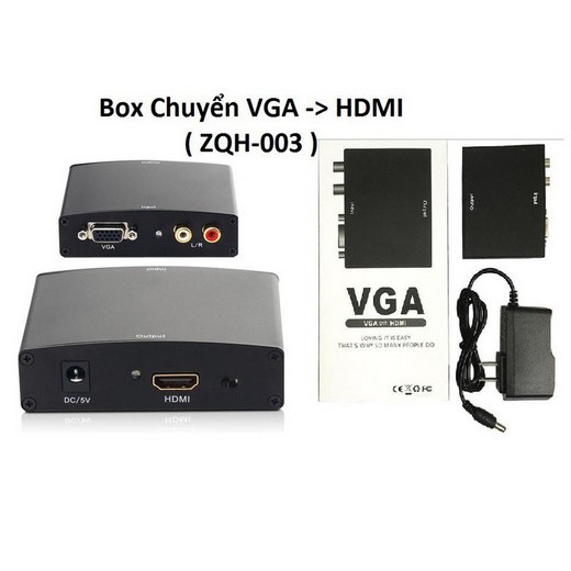 Box chuyển VGA -> HDMI ZQH-003