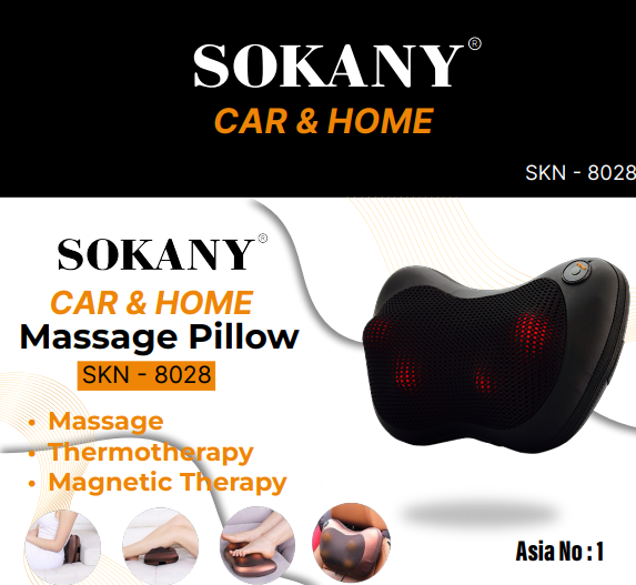 Gối Massage Sokany SKN-8028 Hồng Ngoại