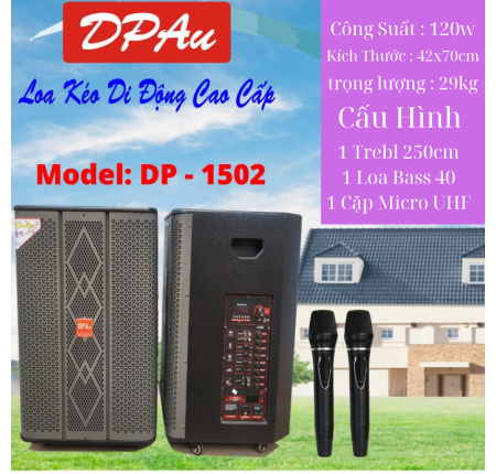 Loa Karaoke DPAu DP-1502 ( Bass 40 ) Công Suất 120w
