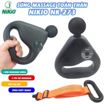 Súng massage giảm đau nhức và giãn cơ toàn thân Nikio NK-273