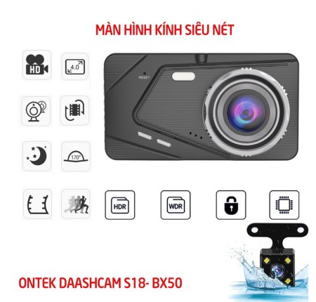 Camera Hành Trình ô tô BX50 ( lcd 4inch )