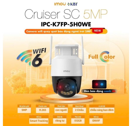 Camera Wifi Imou 5.0Mp IPC-K7FP-5H0WE Chính Hãng