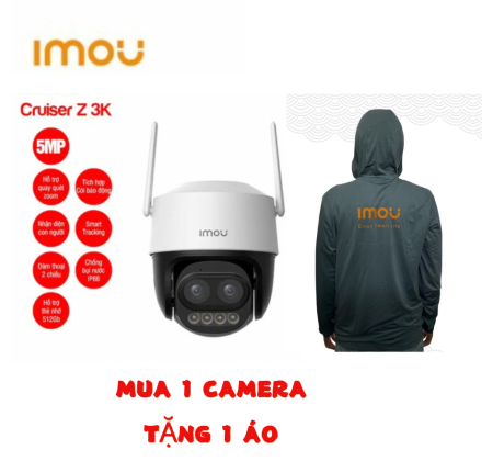 Camera Wifi imou 5.0mp IPC-S7DP-5M0WEZ 12X Chính Hãng