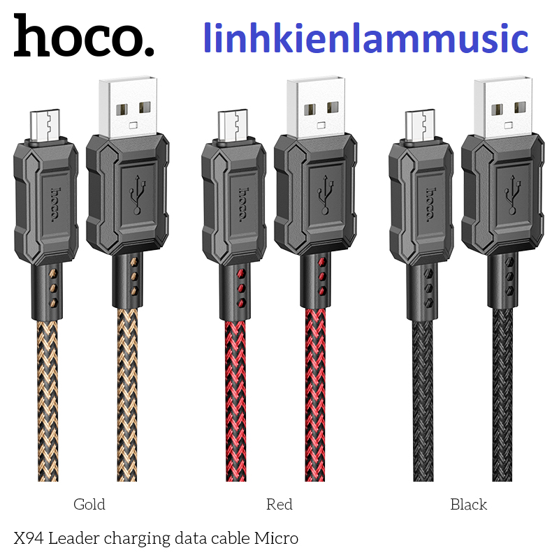 Cáp sạc nhanh 2.4A Hoco X94 dài 1M USB ra Micro