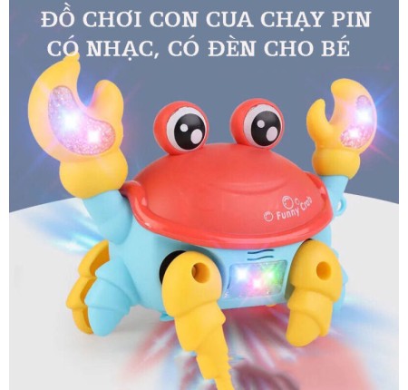 Đồ Chơi Con Cua Cho Bé Có Đèn Và Nhạc