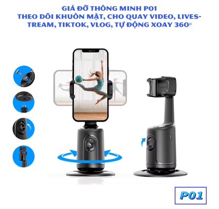 Giá Đỡ Thông Minh Gimbal P01 Black