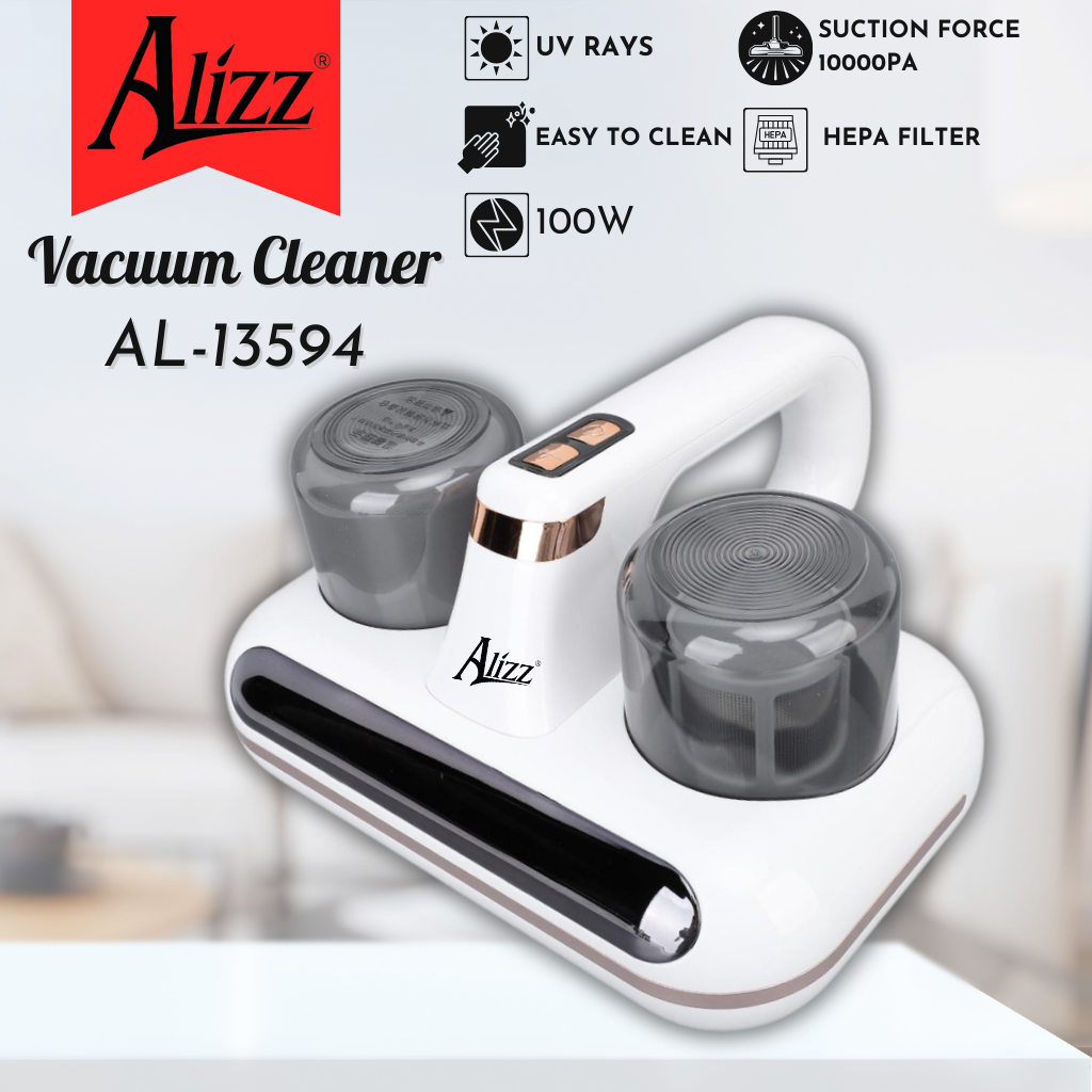 Máy Hút Bụi Nệm Tia UV 2 Lõi Lọc 100W ALIZZ AL-13594