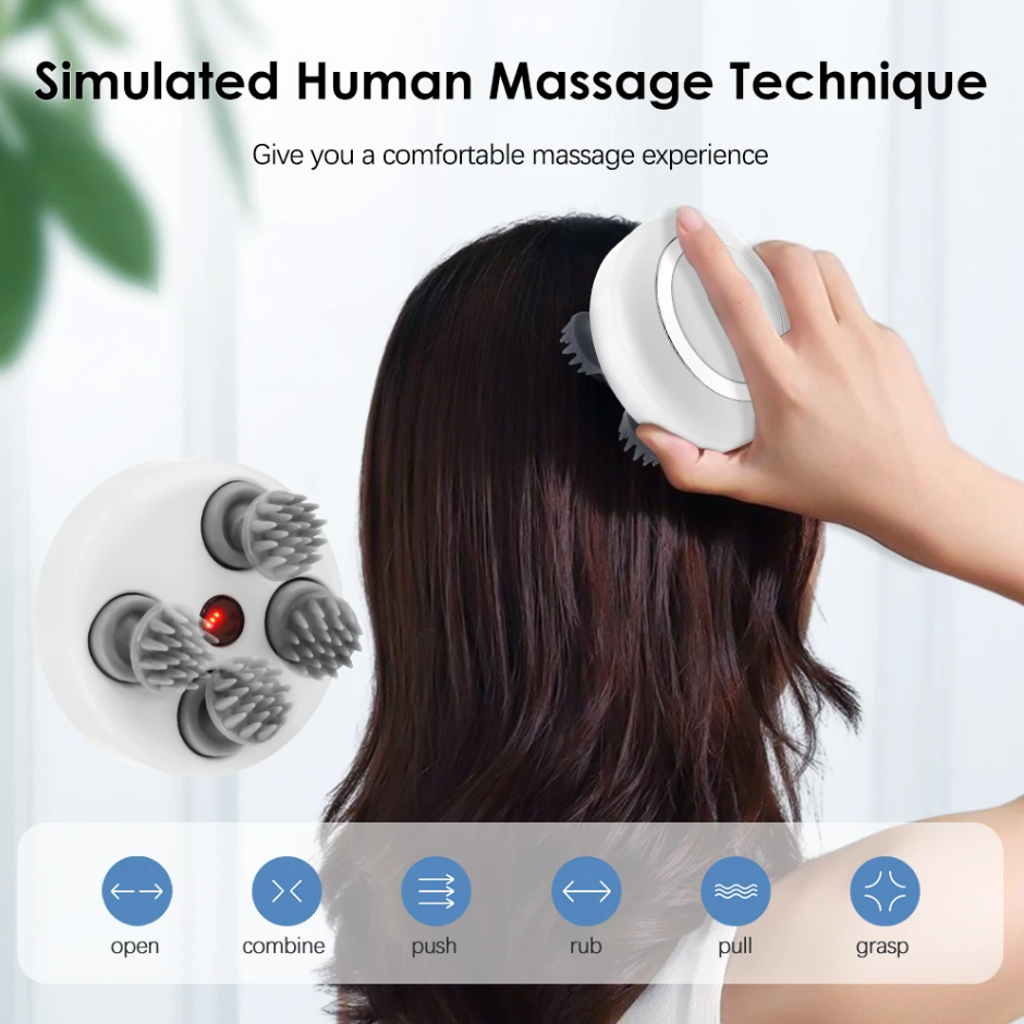 Máy Massage Da Đầu Toàn Thân Silicon MSHD-001