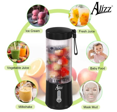 Máy Xay Sinh Tố Cầm Tay 3in1 450ml ALIZZ AL-13564