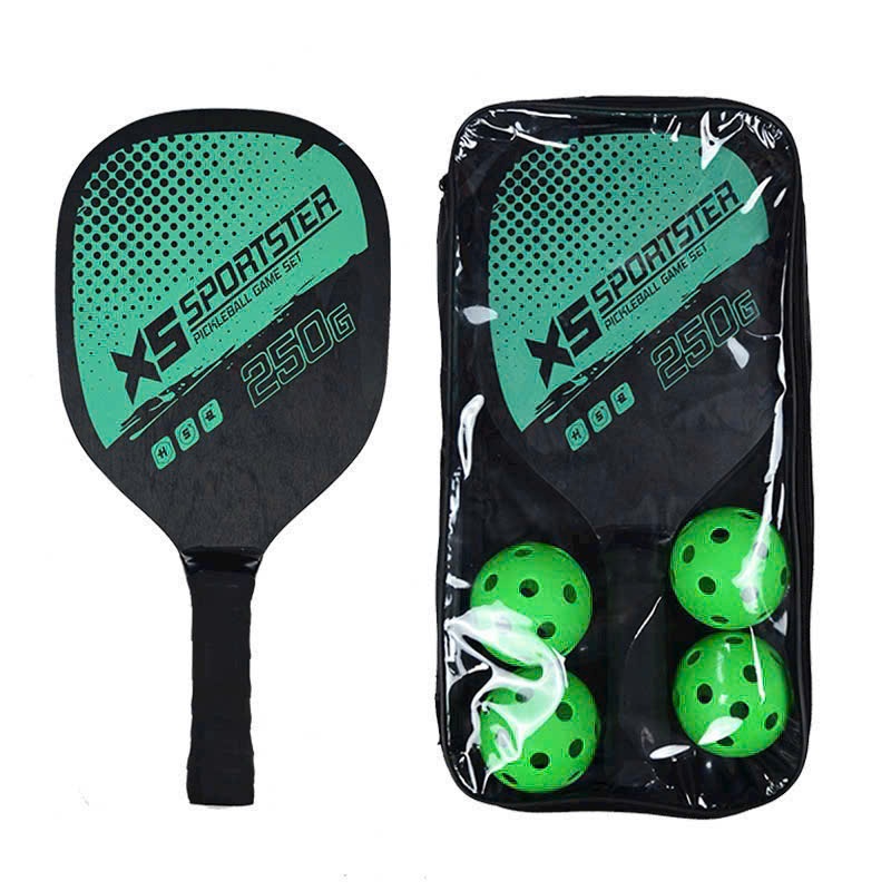 Bộ 2 Vợt Chơi Bóng Pickleball 250G Kèm 4 Quả Bóng