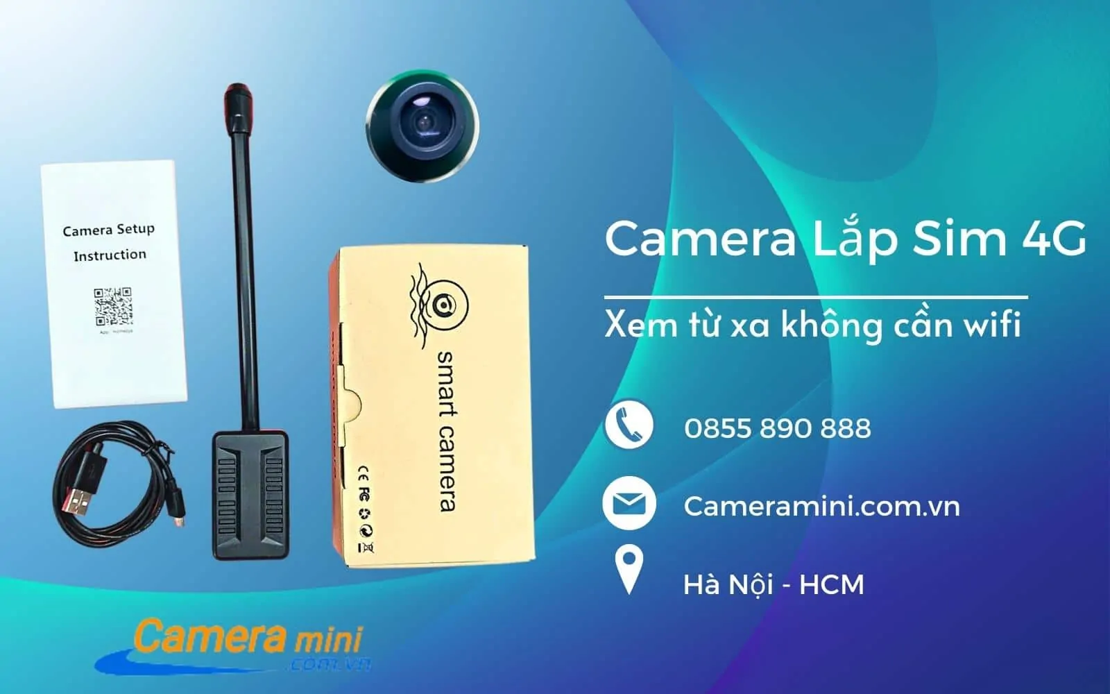 Camera Lắp Sim 4G Home Eye HQ7s, Xem Từ Xa Không Cần Wifi