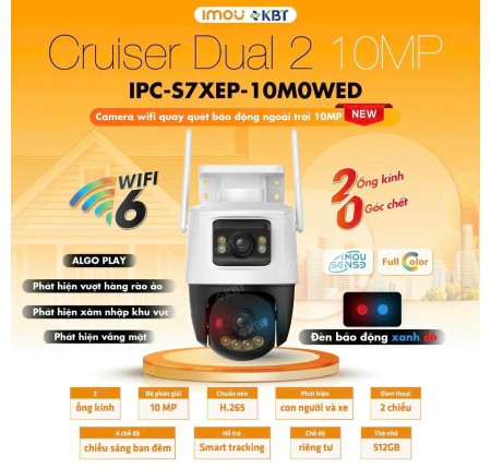 Camera Wifi imou 10mp IPC-S7XEP-10M0WED Chính Hãng