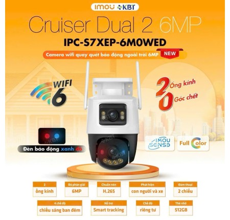 Camera Wifi imou 6mp IPC-S7XEP-6M0WED Chính Hãng