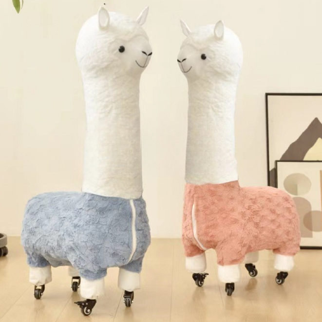 Ghế Lạc Đà Alpaca Có Bánh Xe Siêu Cấp đang Yêu