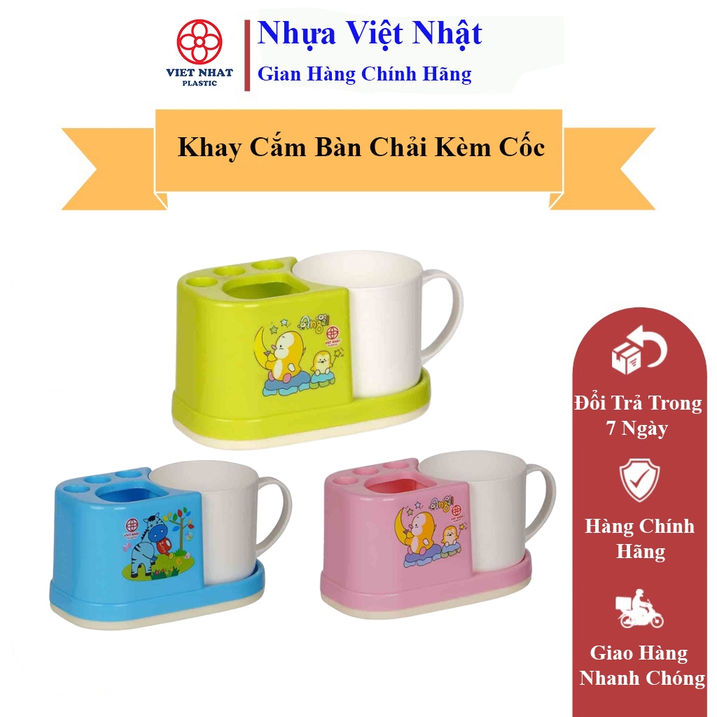 Khay Cắm Bàn Chải, Kem đánh Răng Và Có Cốc Việt Nhật 1345