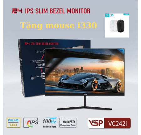 Màn Hình LCD VSP IPS-VC242i ( Đen ) 100Hz chính hãng