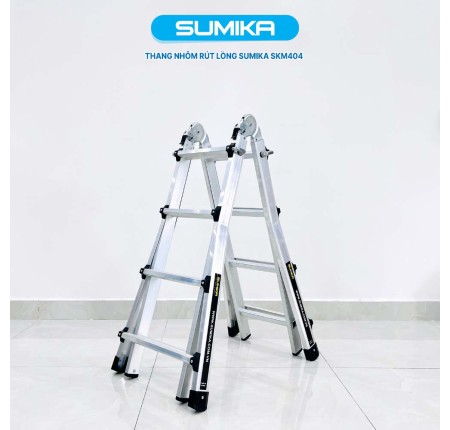 Thang Nhôm Rút Lồng Chữ A Sumika SKM404