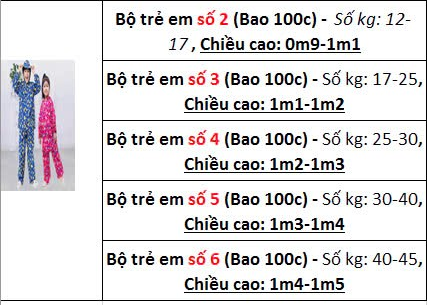 Áo Mưa Bộ Trẻ Em Vải Dù Nhiều Hình Số 3 (17-25kg)