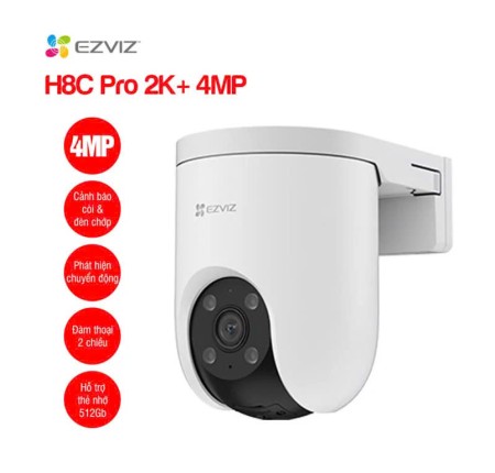 Camera Wifi 4.0mp Ezviz CS-H8C Pro 2K Chính Hãng