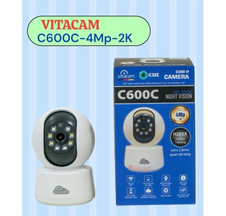 Camera Wifi 4Mp Vitacam C600C-2k