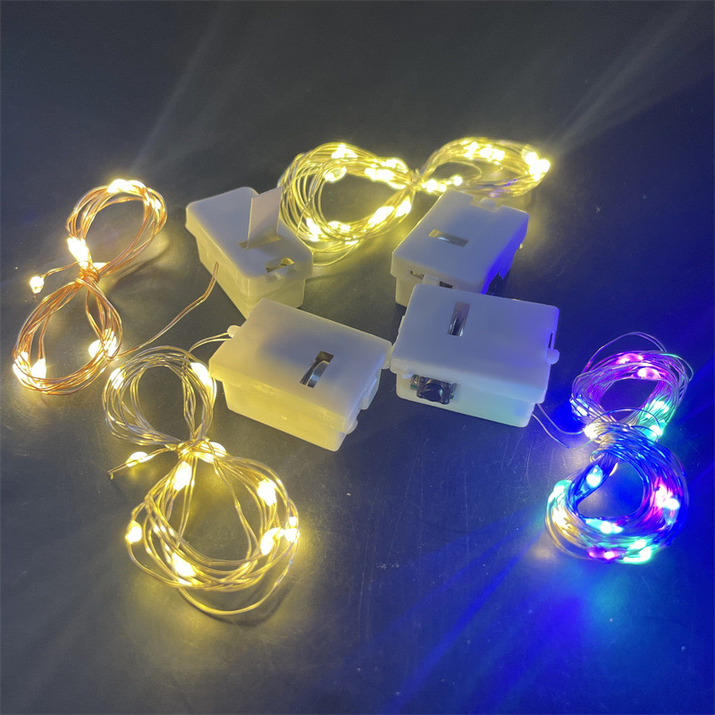 Dây đèn Led Trang Trí Fairylight đom đóm 2M Sáng 7 Màu