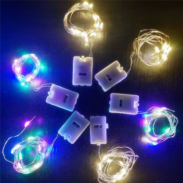 Dây đèn Led Trang Trí Fairylight đom đóm 2M Sáng 7 Màu