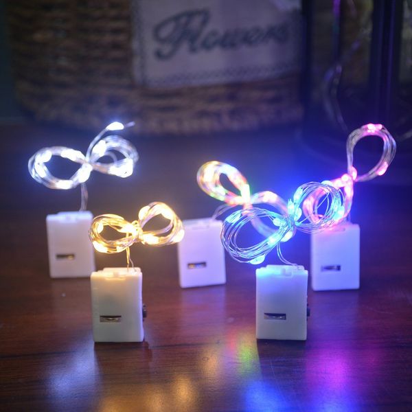 Dây đèn Led Trang Trí Fairylight đom đóm 2M Sáng 7 Màu