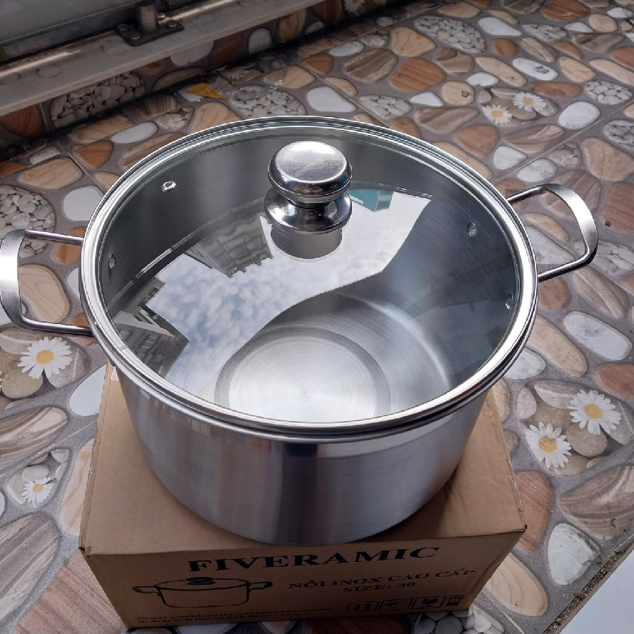 Nồi Luộc Gà Inox Fiveramic/ Kana Mart 30cm