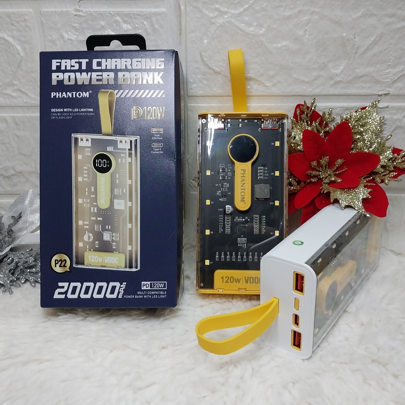 Pin Dự Phòng 120W Phantom P22 20.000mAh