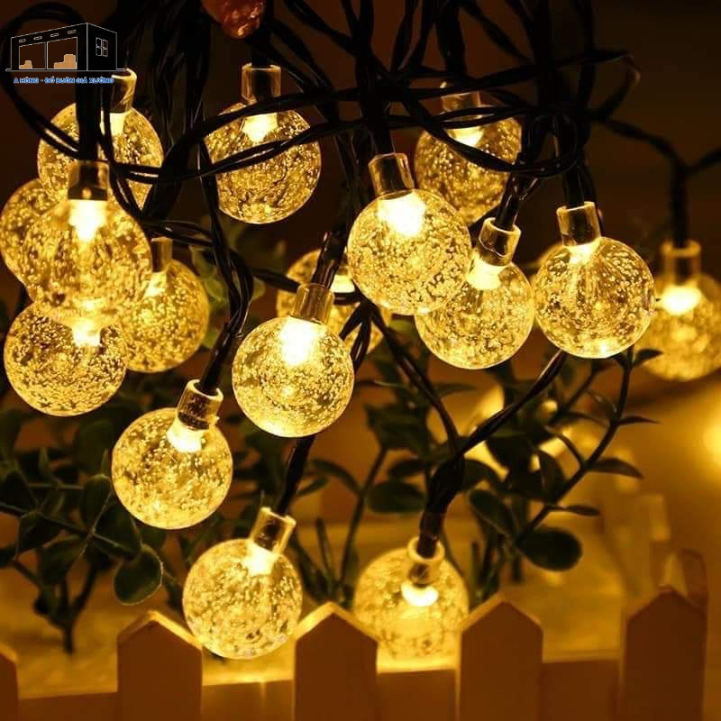 Dây Đèn Led Bi Bọt 4M Chớp Đủ Màu/ Sáng Vàng