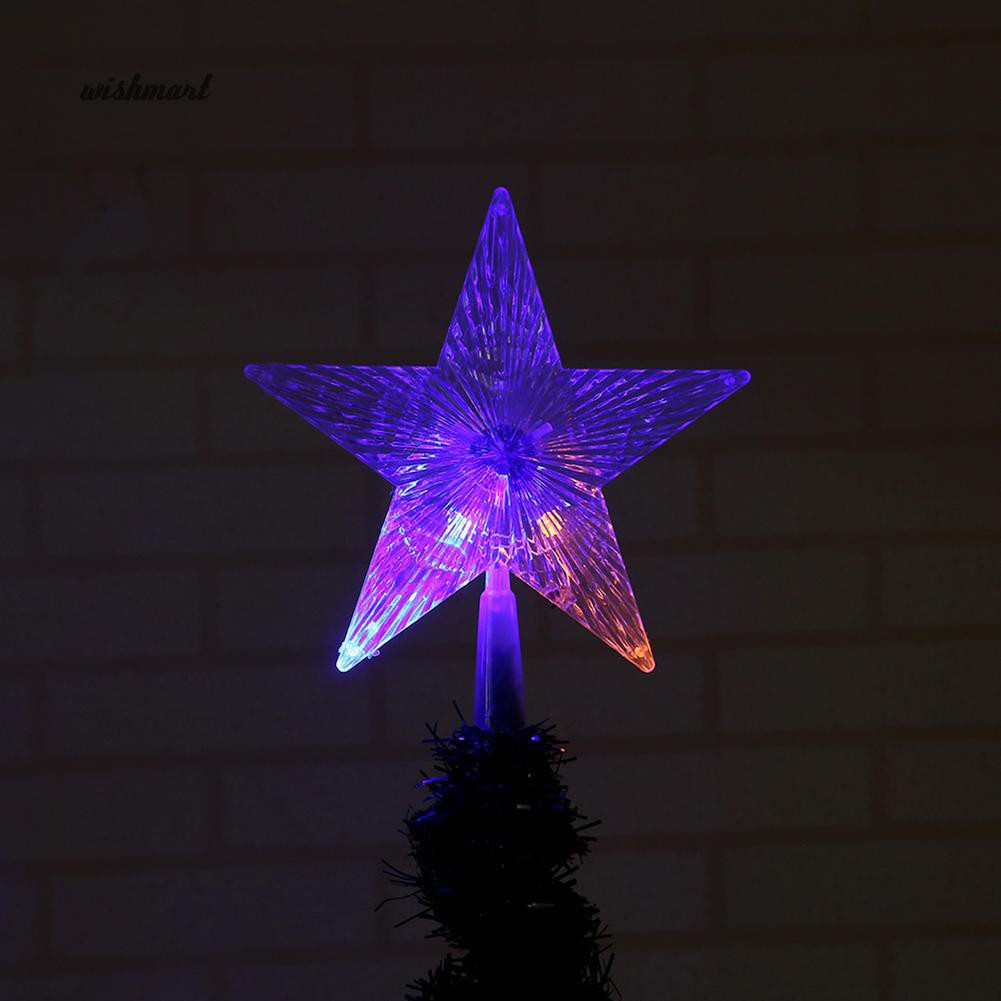 Sao Đỉnh Đèn Led Nhiều Màu Trang Trí Noel 20CM