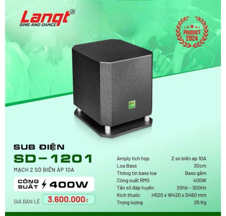 Sub Điện SD-1201 Công Suất 400w