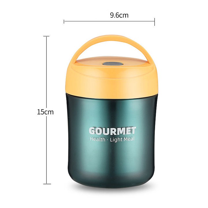 Bình Giữ Nhiệt Ủ Cháo Gourmet Lõi Inox Kèm Muỗng