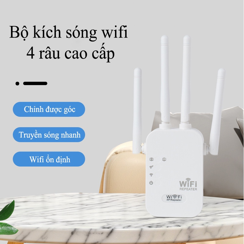 Bộ Kích Sóng Wifi 4 Anten Tốc độ 300mbps Loại Rẻ